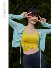 女性用 長袖ヨガウェア【UVカット・春夏用・フィットネスジャケット】