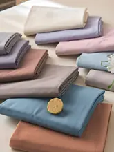 シンプルカラー100サテンコットンフランネルベッドシーツ【加厚・柔らかい・秋冬用】