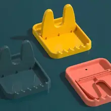 キッチン用折りたたみ式鍋蓋スタンド【プラスチック製・穴あけ不要・移動可能】