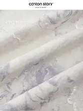 甘美な花柄の紫色ロングスカート【春夏用・ゆったりサイズ・体型カバー】