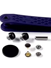 輸入品 プリム製 ドット打ち込みリベット型抜き器【金属ボタン固定用・穴あけ工具】（セットアップ対応）