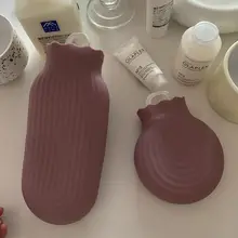 シリコン製エコ湯たんぽ【ソフトフリース・電子レンジ加熱可・手足を温める】