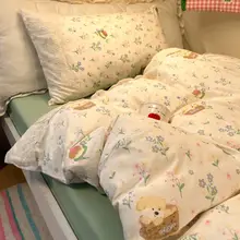 布団カバー ウォッシュ加工 洗いざらし シングル ダブル 学生寮 一人暮らし 新生活