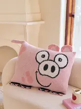 可愛いデザインのピンク豚抱き枕【長型・ソファ用・子供向け・装飾用】