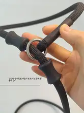 P型一体式犬用リード【中大型犬用・太型・引き締め防止】