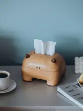 クルミ材ティッシュボックス【子供向け・インテリア・創作ギフト】