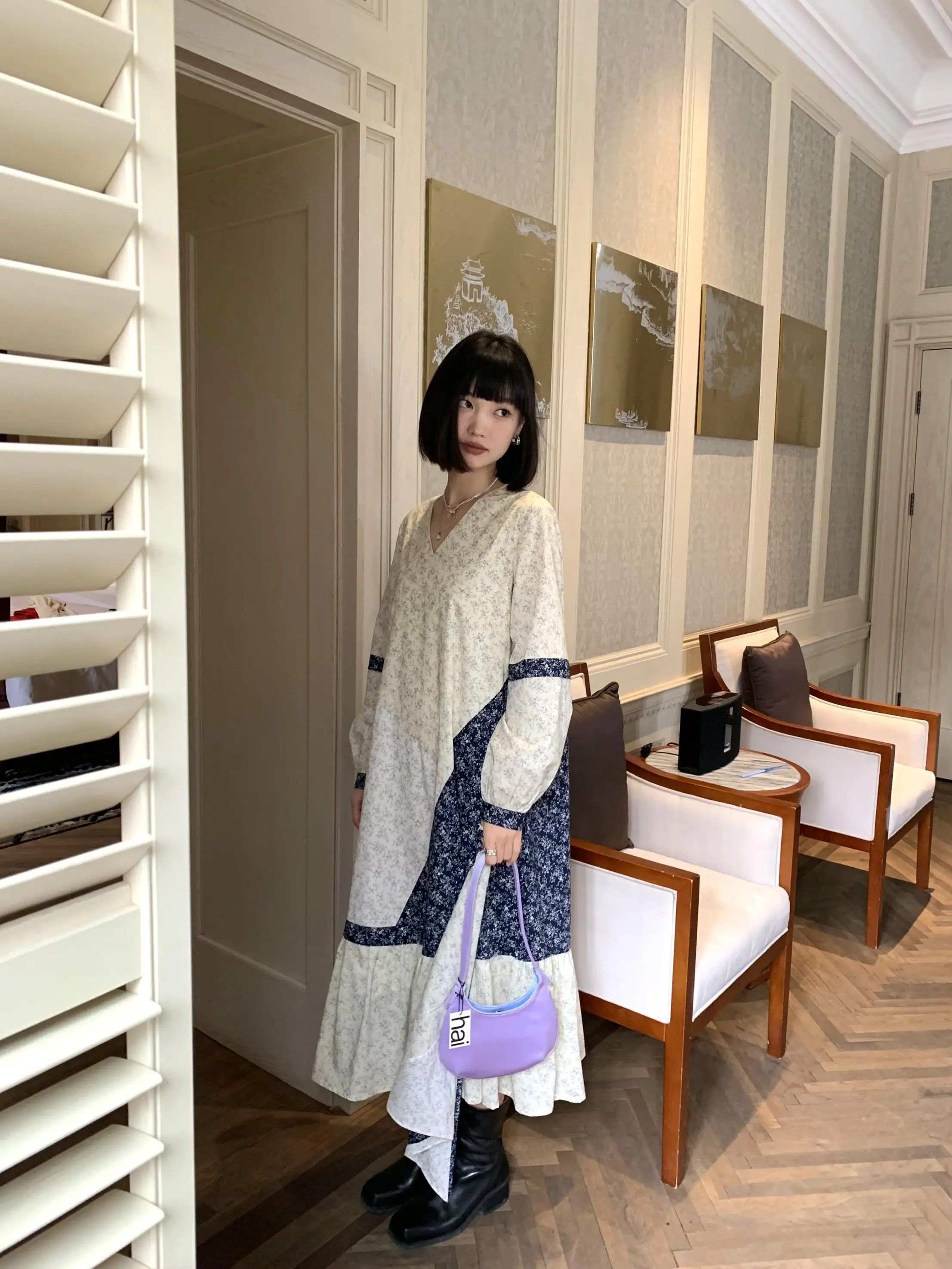 身長150cmの女性が着ていてもバランスの取れた長身ワンピースは？