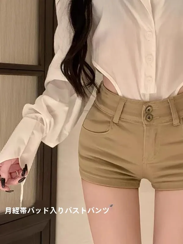 バスパン 女子 人気 デニムショートパンツ：高腰カジュアルスタイルの実用性とサイズ選びのガイド