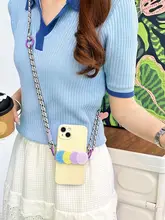 カラフルな円形スマートフォン背面クリップ【斜め掛け可能・便利な収納・伸縮式ハンドストラップ・汎用タイプ】