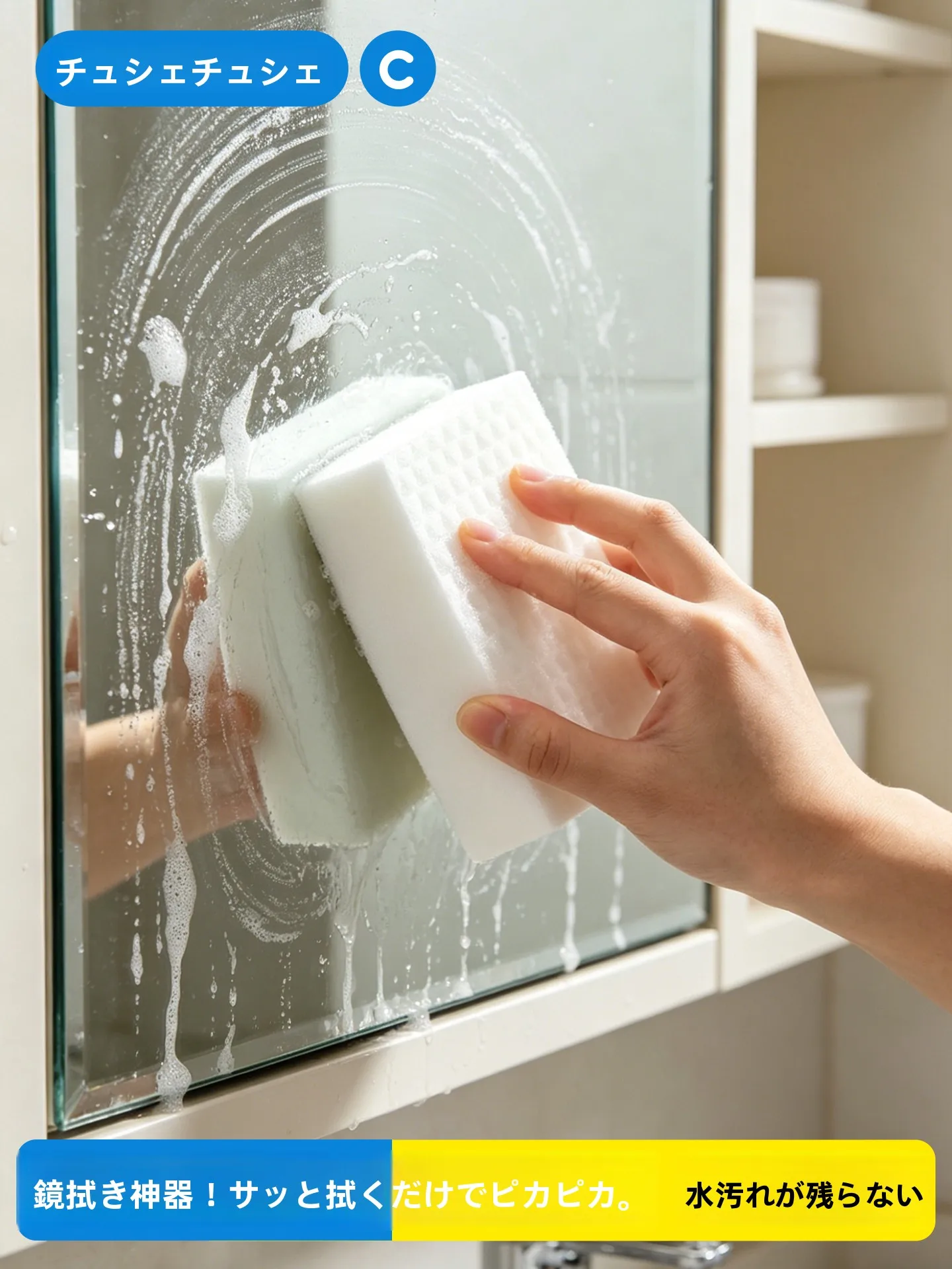 お風呂鏡の水垢が気になるなら、これひとつで解決できる？