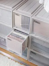 透明プラスチック製引き出し収納ボックス【クローゼット用・整理整頓】
