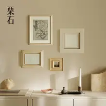 アンティーク調の木製フレーム壁掛けアート【リビング・オフィス用・装飾画】