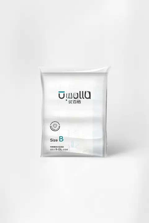 厚手ドローストリングごみ袋【手提げ式・光分解プラスチック・大型・中型】