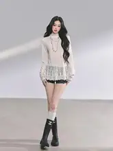 韓国風ハーフパンツ【デニム・ブラック・Aライン・秋用】