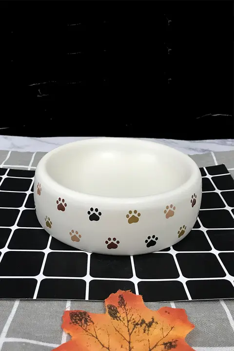 陶製ペット食器セット【猫用・犬用・水と餌に対応・おしゃれデザイン】