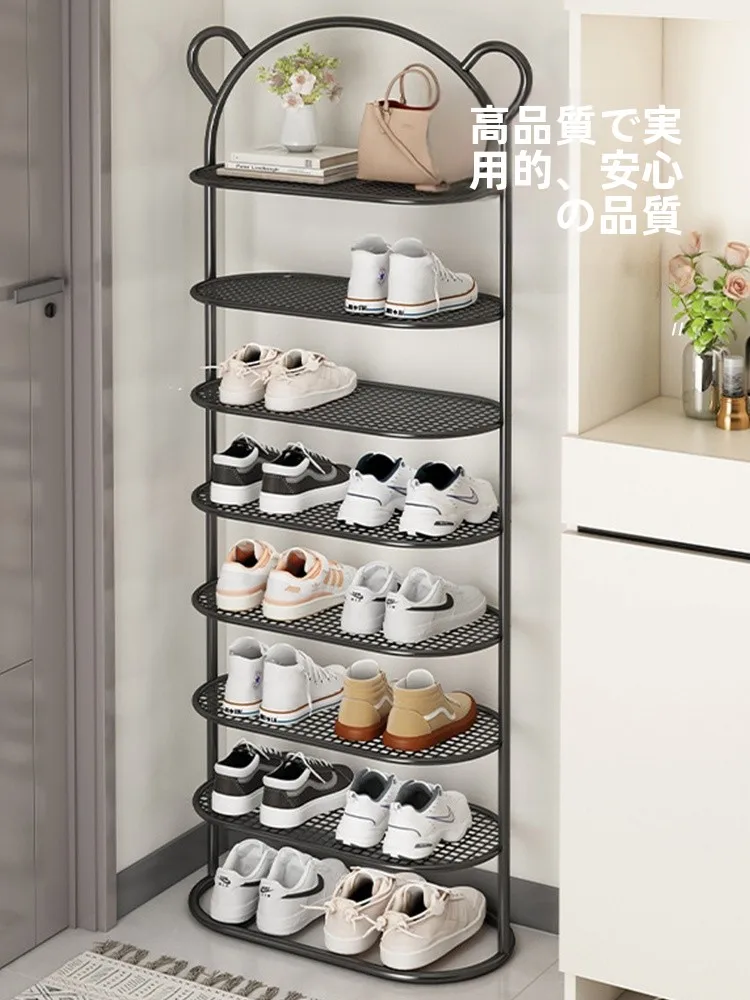 多層式シューラック：玄関用スリムデザインで収納力と機能性を両立