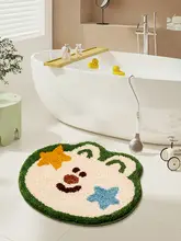 マット 猫用 トイレ 浴室 入口 フワフワ 吸水