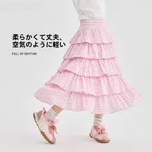 子供用夏用フレアスカート【プリンセススタイル・膨らんだデザイン・ロング丈】