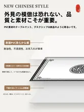 防水・防油・高耐熱のソフトガラス製テーブルマット【透かしデザイン・リビング・ダイニング用】