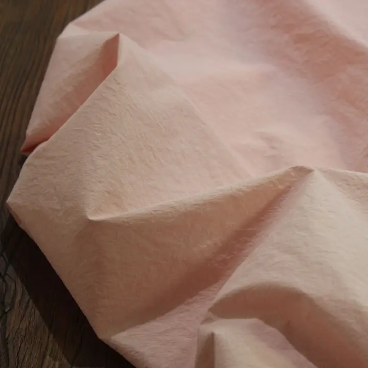 高密度長綿素材のシャツドレス【淡いピンク・ヴィンテージ感】