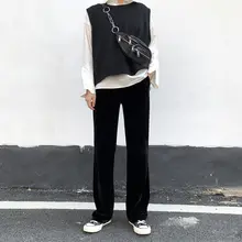 秋冬用 加柔らかいワイドレッグパンツ【ハイウエスト・サテン仕上げ・ドレープ感】（セットアップ対応）