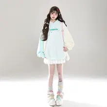 アメリカンレトロオーバーサイズフード付きパーカー【秋用・ゆったりデザイン】