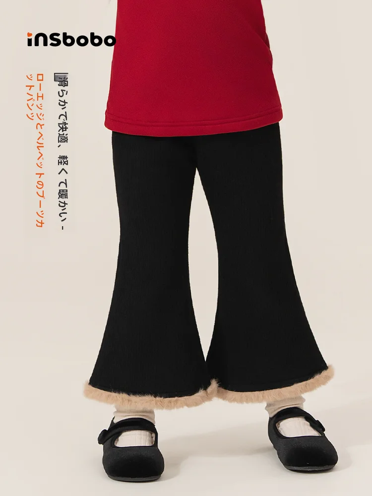 女児フレアパンツ：春秋用のおしゃれデザインで軽量かつカジュアルな通学スタイル