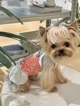 可愛い百褶裙のペットウェア【コットン・春夏用・犬猫兼用】