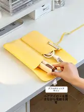 旅行用ヘアアイロン収納ポーチ【防熱・シリコン素材・巻き髪用】