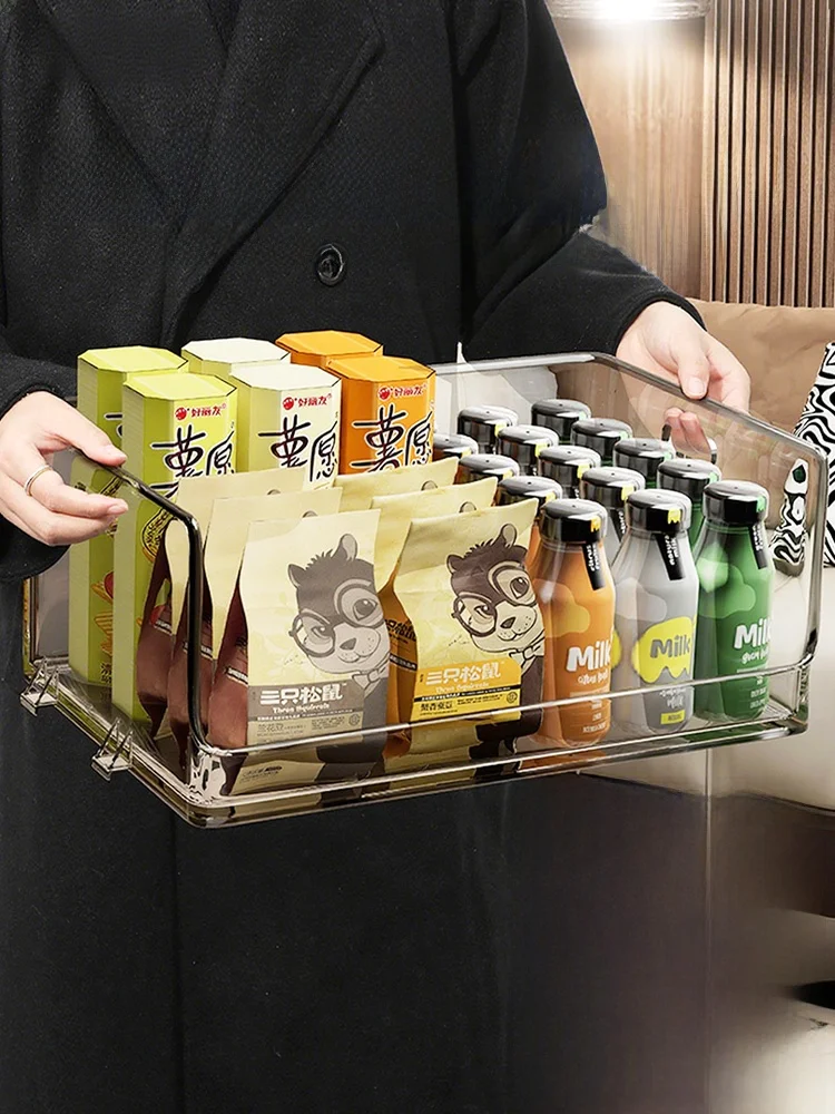 透明アクリル製デスク収納ボックス：傾斜デザインでコードや小物を効率的に管理