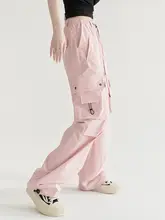 シンプルなストレートワークパンツ【女性用・ゆったり・カジュアル・ロングパンツ】