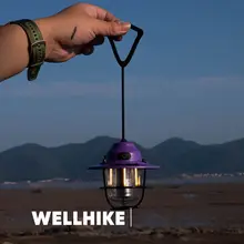 WELLHIKE ミニ松ぼっくりライト【アウトドア・キャンプ用・持ち運び可能・レトロデザイン・雰囲気照明】
