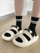 細いストライプの男女兼用滑り止めビーチサンダル【極上の柔らかさ・おしゃれ】
