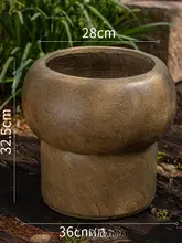 高級感漂うマグネシウム製植木鉢【リビング用・通気性・大きな観葉植物用】