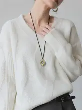 高級感ある毛糸用ネックレス【落ち着いたデザイン・秋冬用・女性用】