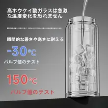 Relea おしゃれなガラス茶器【茶水分離機能・高耐熱・持ち運び便利】
