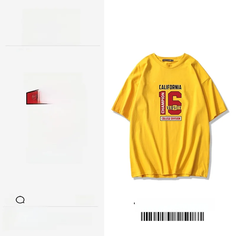 下北沢系男子の日常を彩るカジュアルTシャツ：得維加16号純棉ルーズフィットモデル