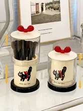 メイクブラシ収納 防塵 高さ調節可能 ドレッサー 化粧台 コスメホルダー 可愛い