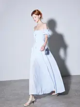 スウィートスタイルのオフショルダー長袖ドレス【ハイスリット・リボンデザイン・リゾート用】（セットアップ対応）