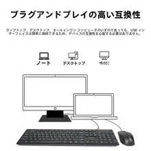 有線キーボードとマウス【オフィス・家庭用・汎用】（セットアップ対応）