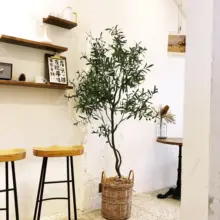 大きなオリーブツリーのフェイクグリーン【カフェやショップのディスプレイ用・北欧スタイル】