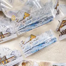 冬の蝶の装飾シーン【オブジェ・コラージュデザイン】