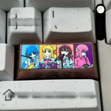 カラフルなチタン合金エンターキーキャップ【個性的な二次元アニメデザイン】