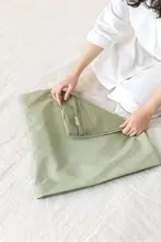 大容量折りたたみ式旅行用衣類収納バッグ【通気性メッシュ・ファスナー付き】