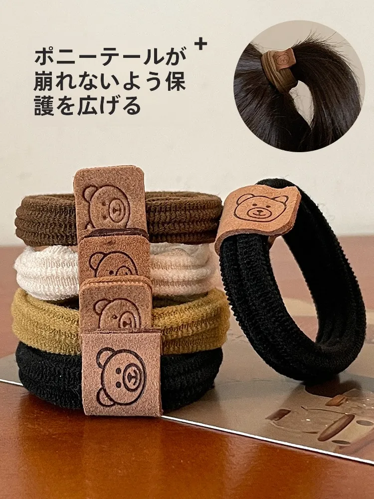 幅広ベアヘアゴム：簡単まとめ髪に最適な高弾力ゴムの実用性と使い方