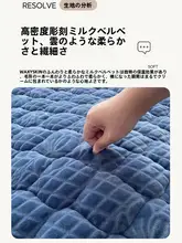 冬用ミルクフリースマットカバー【家庭用・加厚・ソフト】