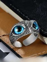 ユニセックス かわいいフクロウデザインのシルバーリング【オープンタイプ・調整可能】