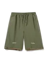 カーゴハーフパンツ メンズ カーキ ビッグシルエット ゆったり ストリート アメカジ ヴィンテージ 「GUUKA」