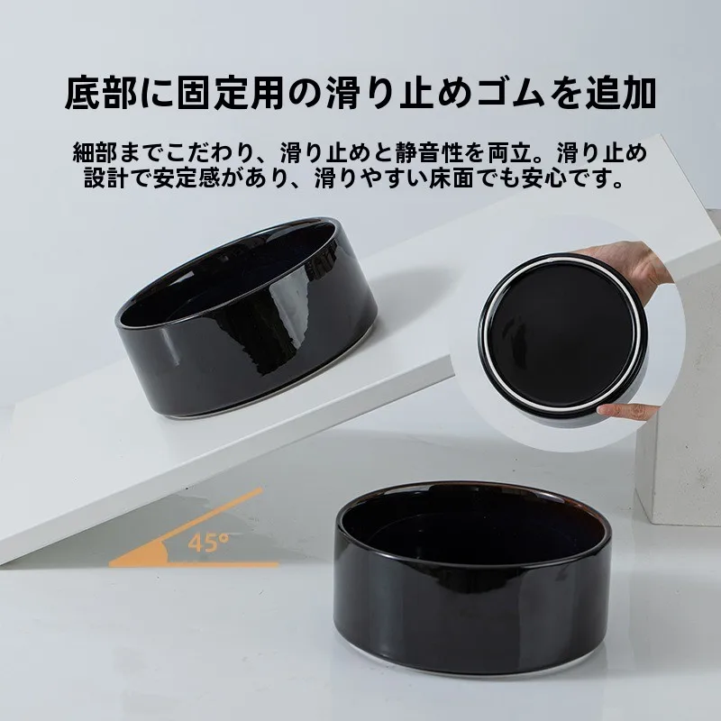 陶器製ペット用フードボウル：防倒れ設計と大型犬対応の実用性を検証