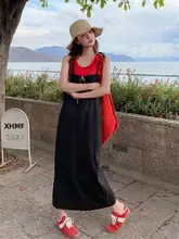 リゾート風 キャミソールワンピース【春夏向け・スタイリッシュ・甘美でクール】（セットアップ対応）